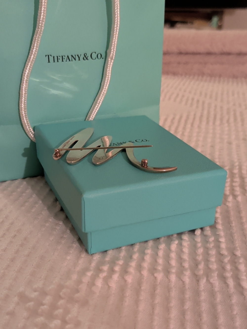 Authentic Tiffany Zig-Zag Designed Brooch - Picture 5 of 9